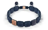Bracelet LOCK 10mm cordon bleu XL
