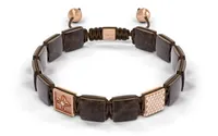 Bracelet LOCK 10mm cordon chocolat XL