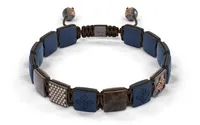 Bracelet LOCK 10mm cordon marron XL