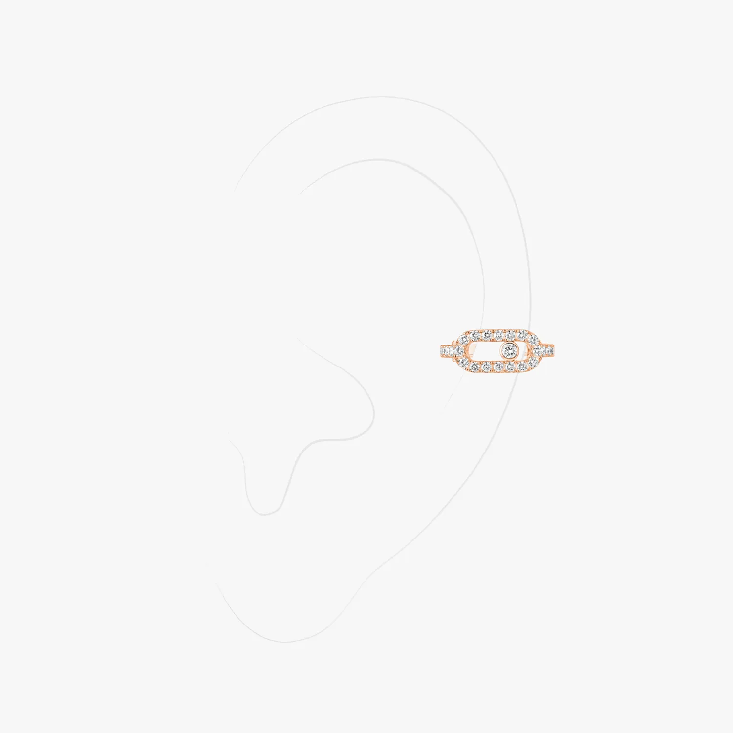 Clip d'oreille Messika Move Uno pavé