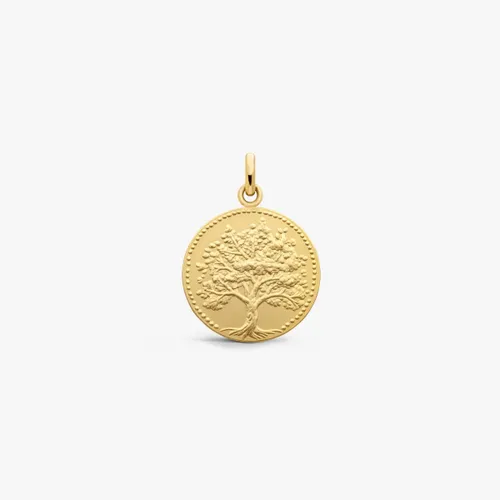 Médaille ARBRE DE VIE Relief 16mm frappe mince satinée  - ARTHUS BERTRAND