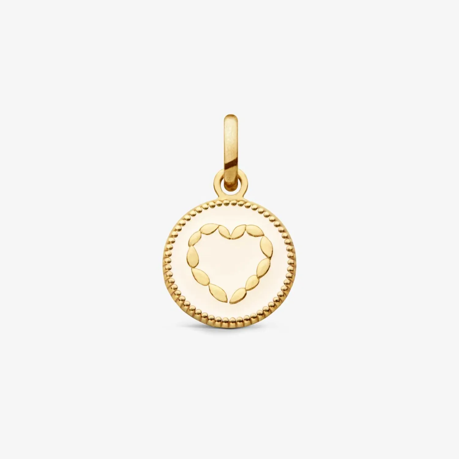 Pendentif COEUR Ivoire 10mm