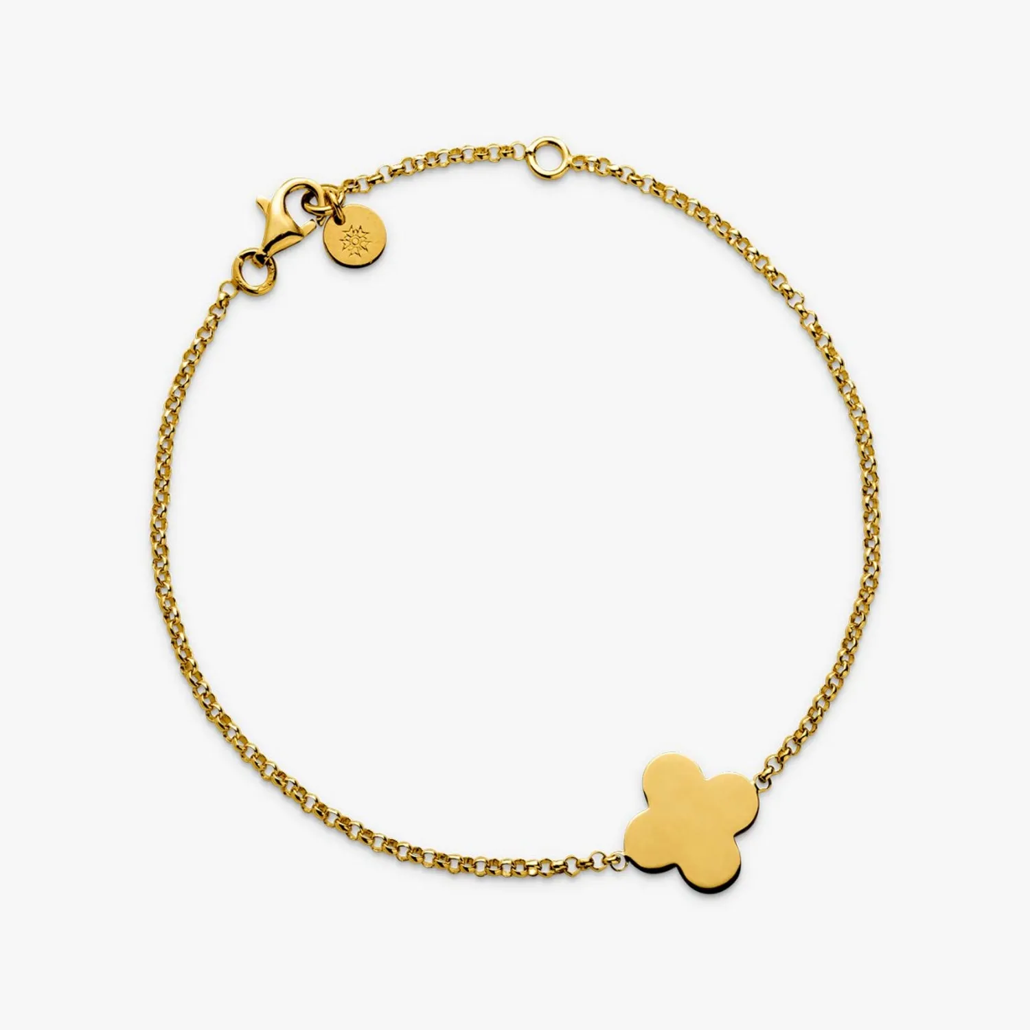 Bracelet Identité TREFLE PM Chaîne Jaseron